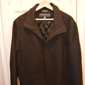 Perry Ellis Portfolio Men's Black Wool Jacket